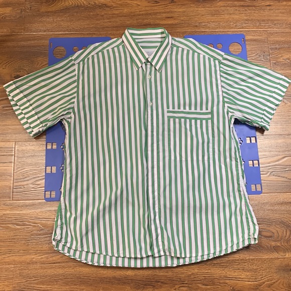 Vintage Striped Short Sleeve Shirt By Paolo da Barberino Men's Large - Picture 12 of 12
